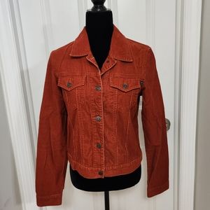 Abercrombie & Fitch Red Corduroy Cotton Jacket